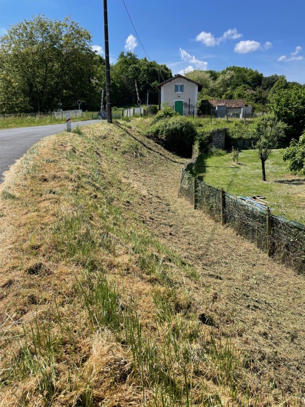Nettoyage et remise en état de fossés avec débroussaillage professionnel au Buisson-de-Cadouin
